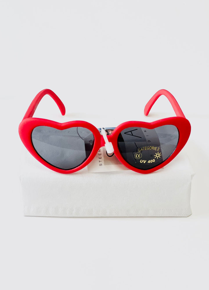 Kindersonnenbrille UV - Rot herzförmig für die Kleinen