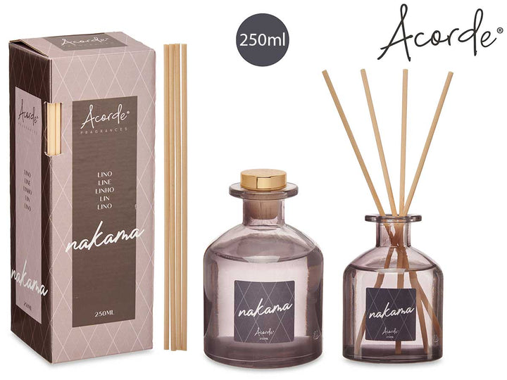 Acorde – 250 ml Duftflüssigkeitsglas mit Duftstäbchen, Geschenkbox