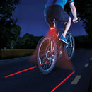 Kabelloses Rücklicht mit Blinklicht und Laser