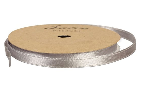 Satinbånd 10mm 10m grå/sølv ⎮ 5700137432839 ⎮ VE_743283