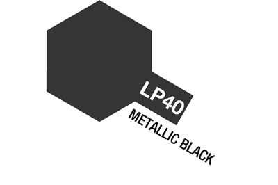 Tamiya Lacquer Paint LP-40 Metallic Black ⎮ 45207112 ⎮ VE_543840