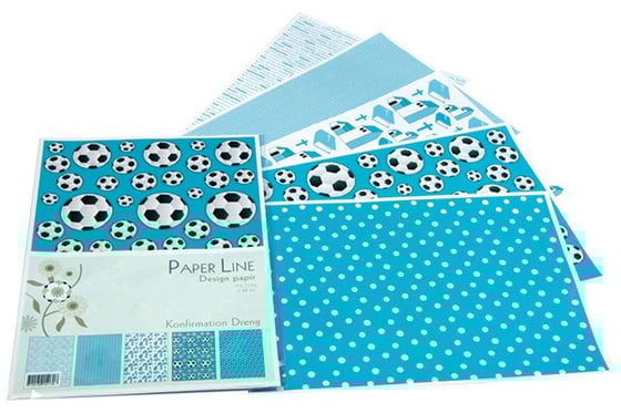 HOBBY2YOU Designpapir Dreng 5stk. ass. ⎮ 5700130151706 ⎮ VE_015170