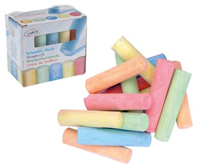 Gadekridt Jumbo Á 15 Stk.