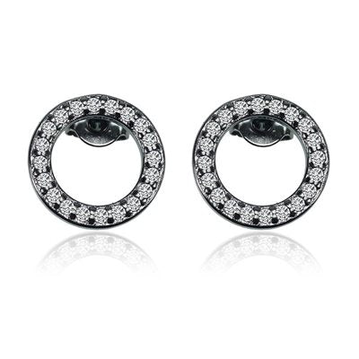 Everneed Caroline - cirkel ørestikker sort/klare ⎮ 1348100226920 ⎮ EV_000560
