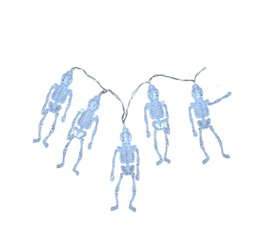 Det Gamle Apotek Halloween Skelet Lyskæde Med 8 Led     ⎮ 5706207113301 ⎮ DG_010133