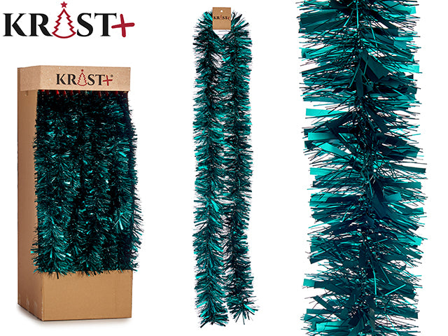 Krist – Girlande 200 x 9 cm – Farbe Metallic-Blau