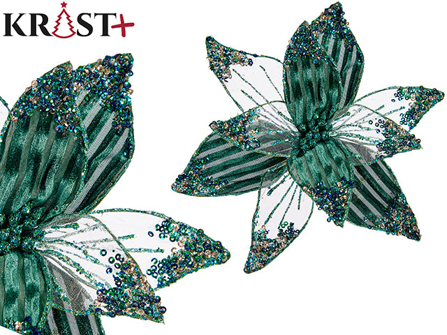 Krist - Christbaumschmuck - Grünes Thema 25x7cm