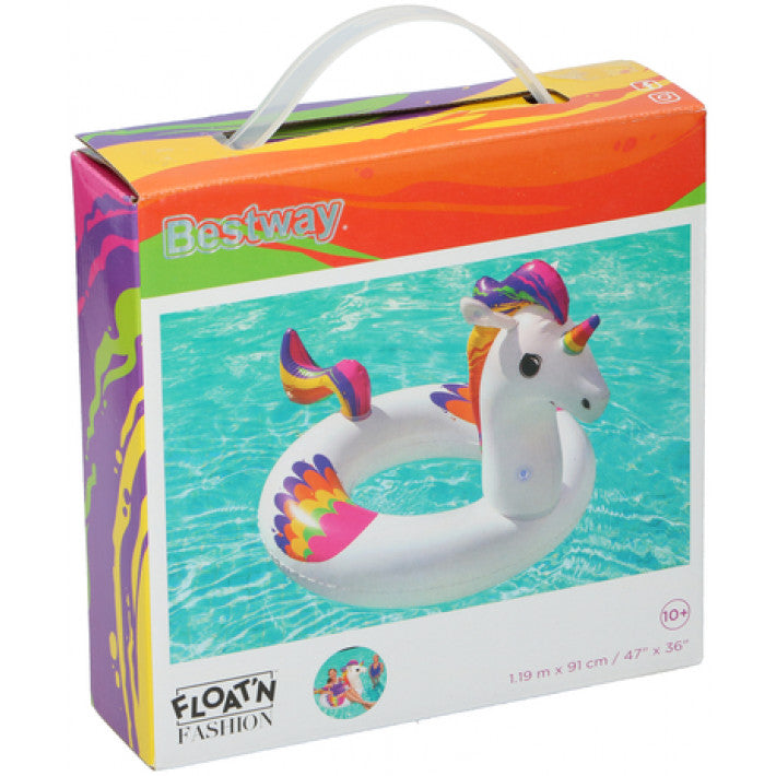 Bestway – Badering 119 x 91 cm – Vinyl mit Sicherheitsventil Einhorn