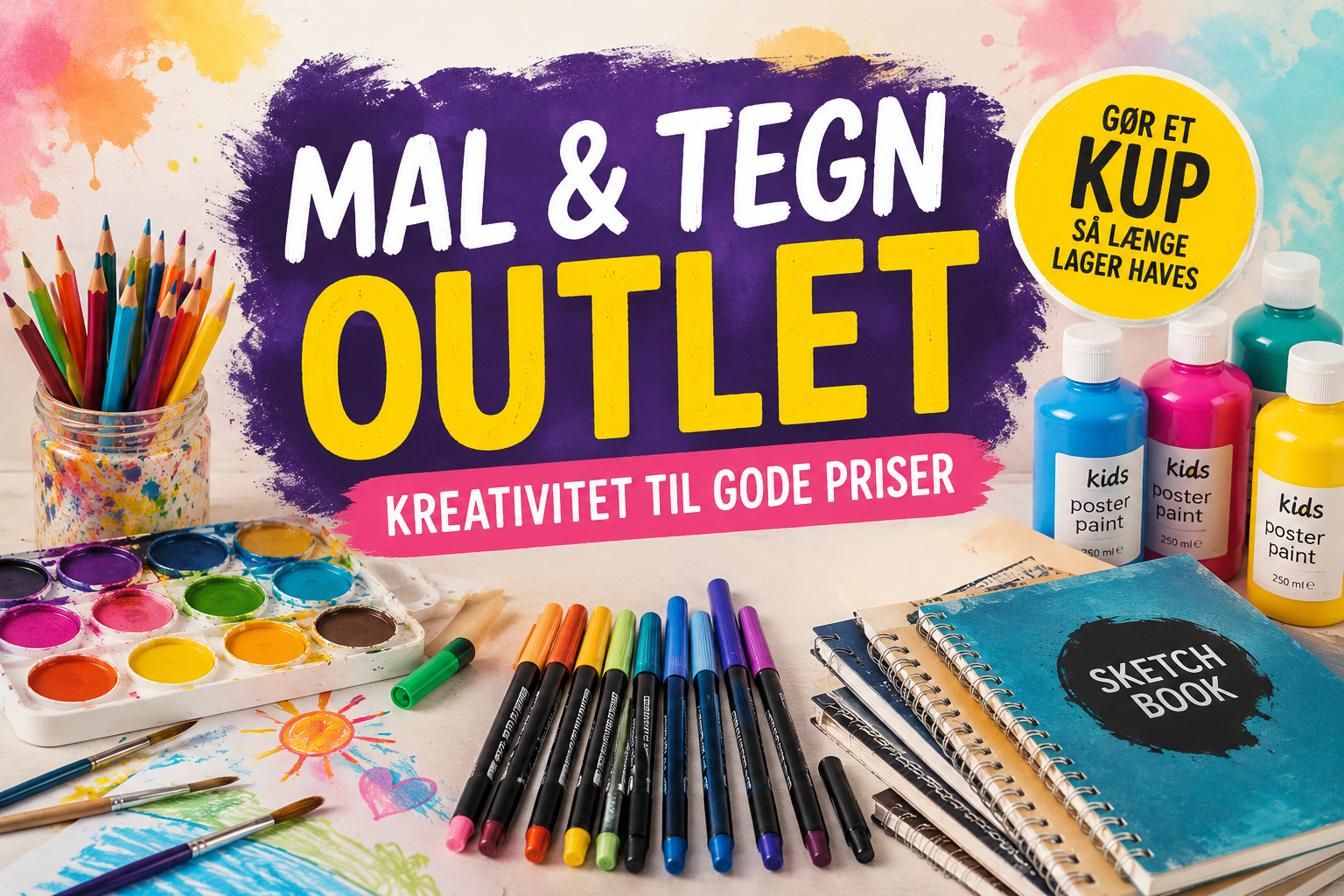 Mal & tegn outlet