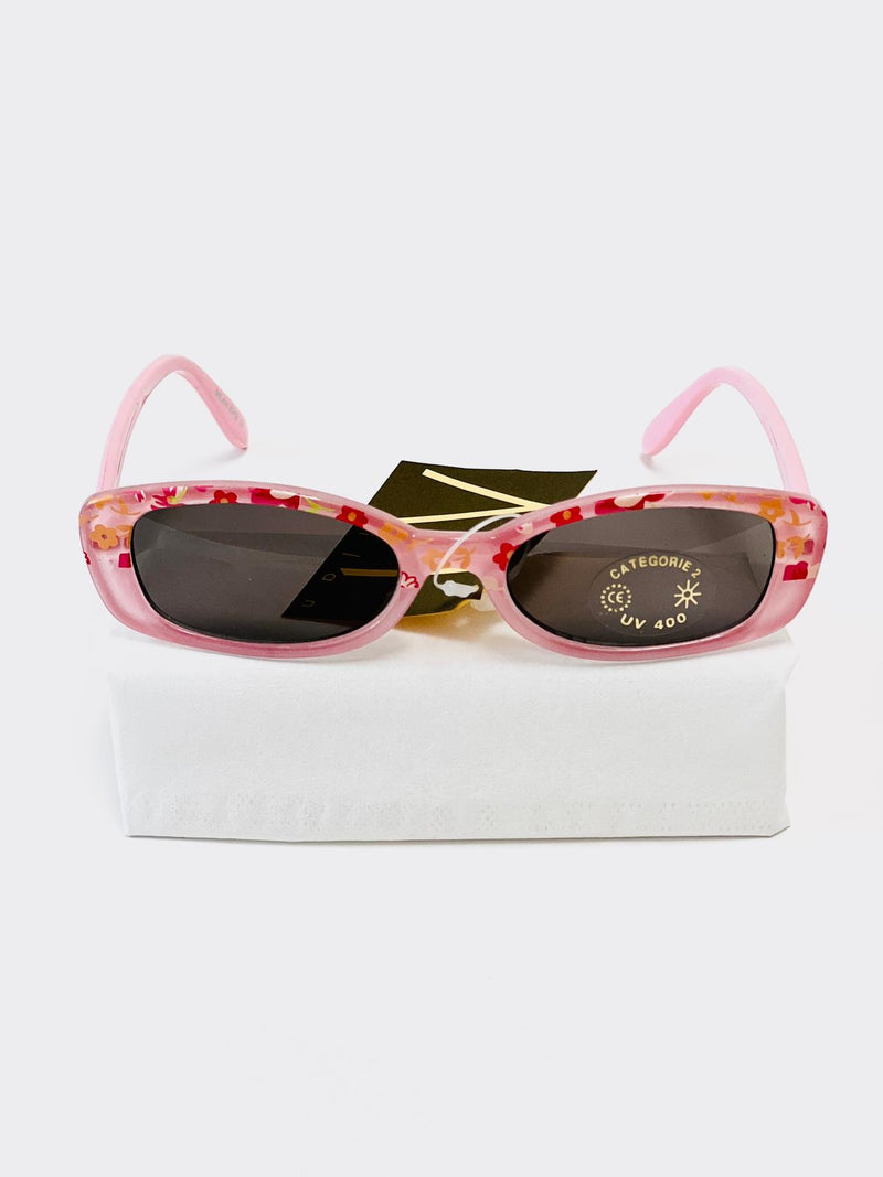 Kindersonnenbrille UV - Rosa mit Blumen