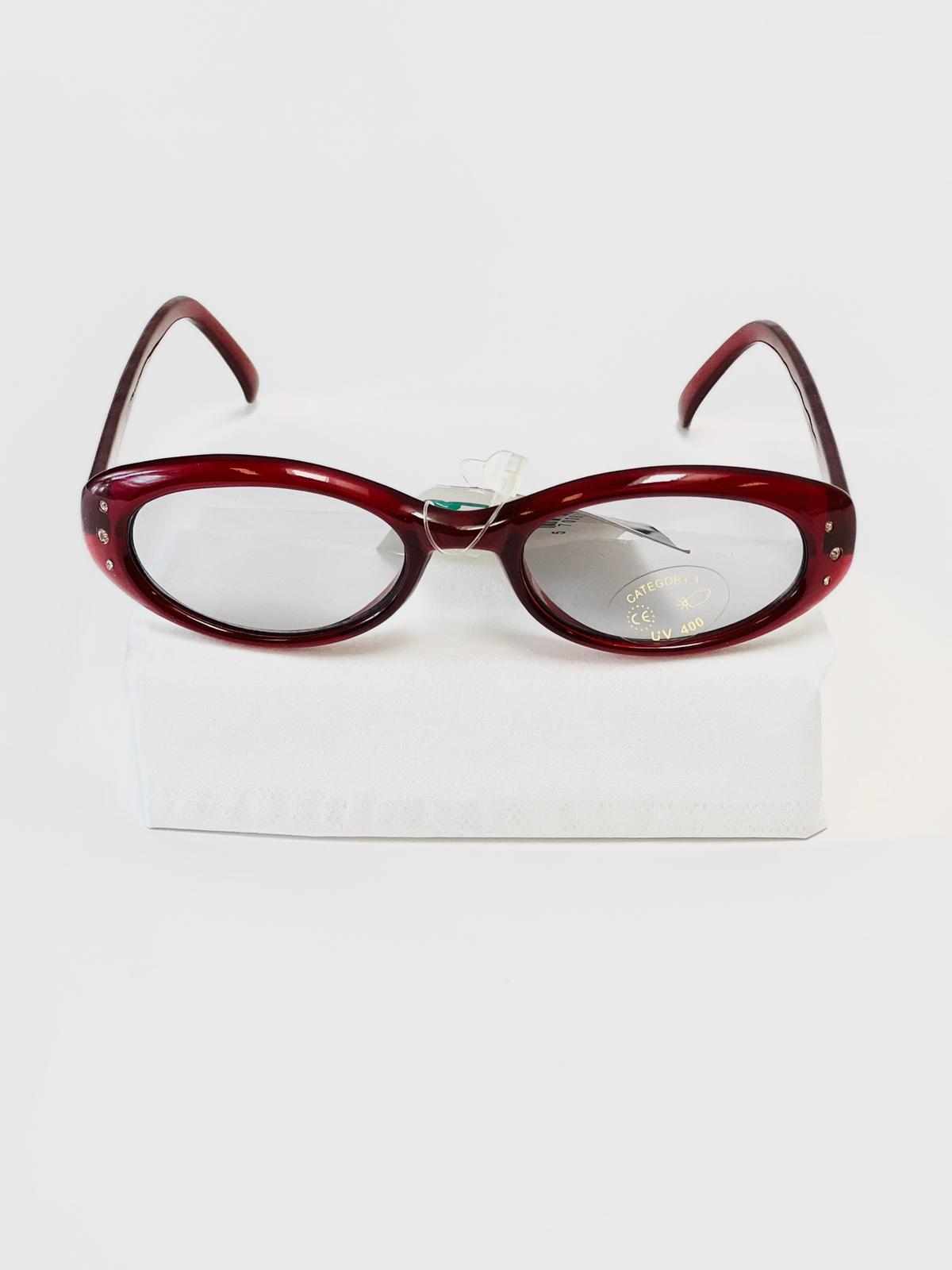Kindersonnenbrille UV - Rot mit Diamantperlen