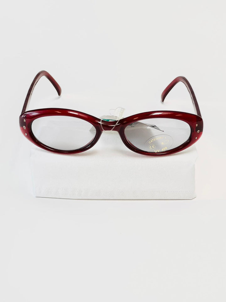 Kindersonnenbrille UV - Rot mit Diamantperlen