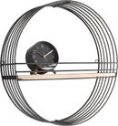 Wandständer Linea rund schwarz mit Ablage