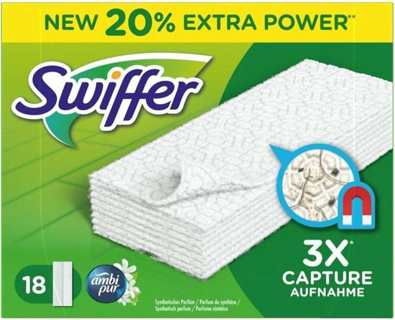 Swiffer - Floor Dry Nachfüllaroma der Marke Ambi Pur, 18 Stück