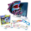 3D Fluorescerende LED Tegnebræt - Det Kreative Tegnesæt til Børn!