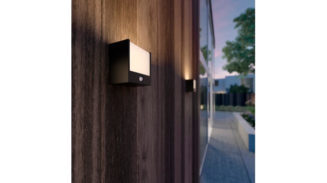 Philips myGarden Macaw væglampen i sort metal