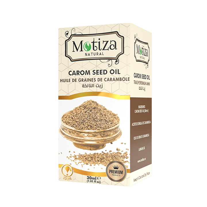 Motiza Carom Frøolie 30 ml – 100% Naturlig (Kun til udvortes brug)