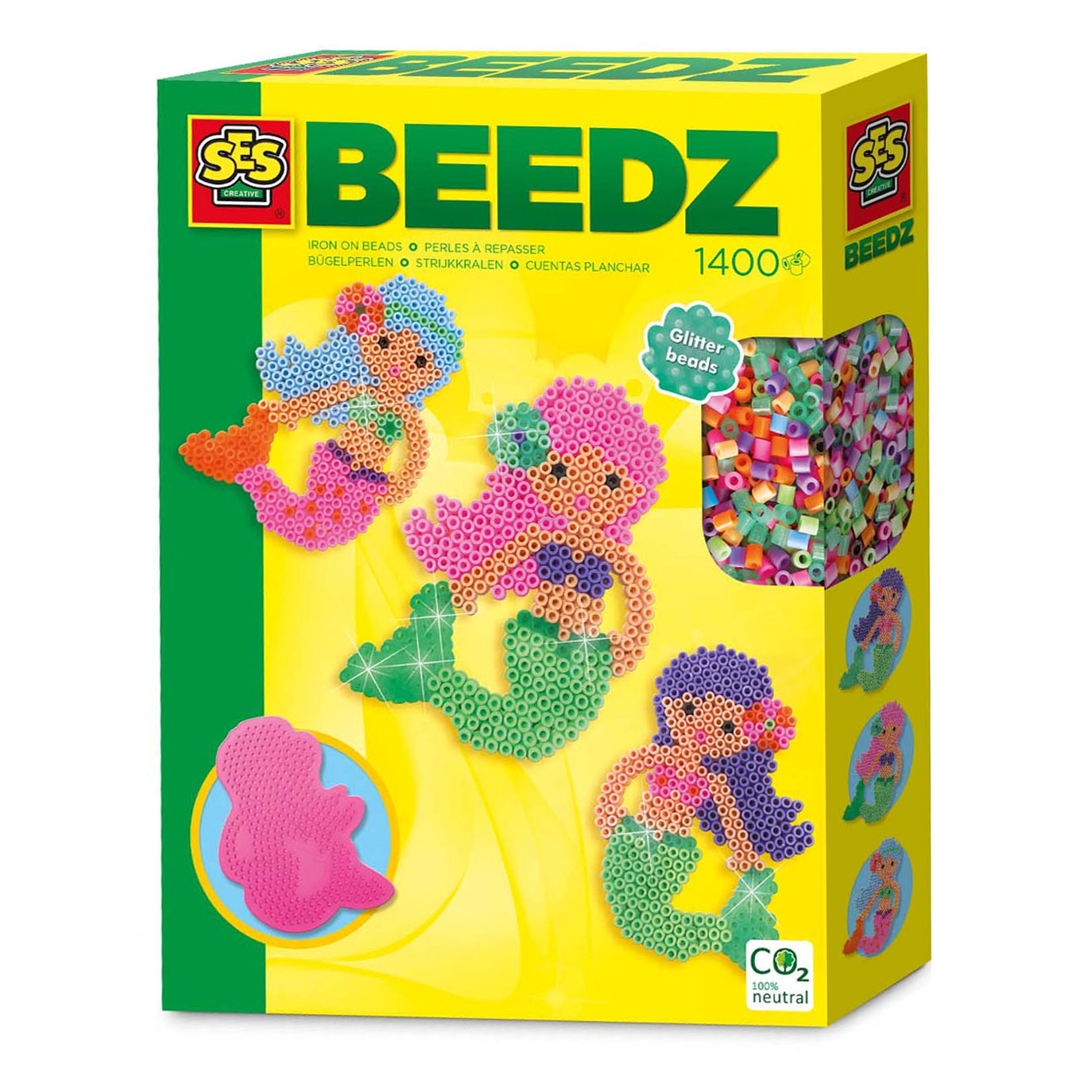 BEEDZ Strygeperlesæt - Havfrue