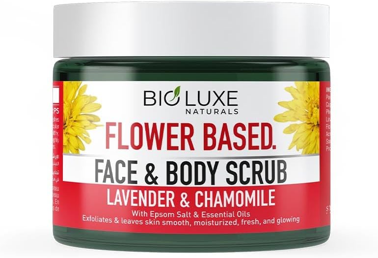 BioLuxe Face & Body Scrub Lavender & Chamomile 325ml