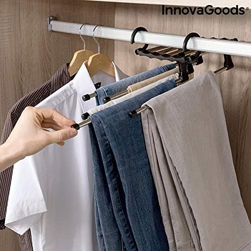 InnovaGoods Multifunktionaler Kleiderbügel für Hosen 5-in-1 Hanglite InnovaGoods