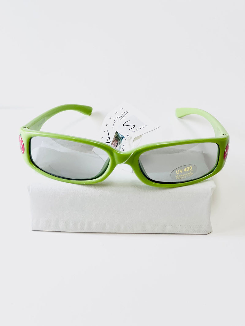 Kindersonnenbrille UV - hellgrün mit Marienkäfer