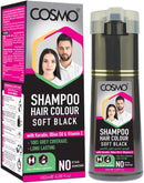 Cosmo Hårfarve Shampoo – [Soft Black] (180 ml)