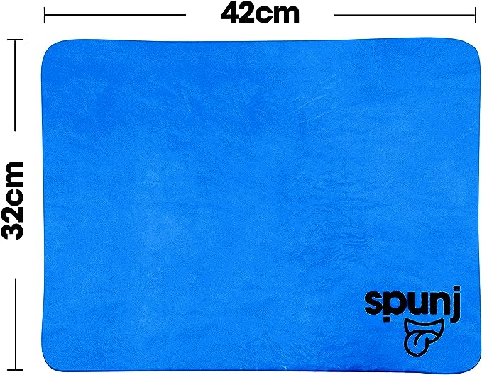 Spunj-Tuch mit extremer Saugfähigkeit, 30 x 40 cm – Blau 