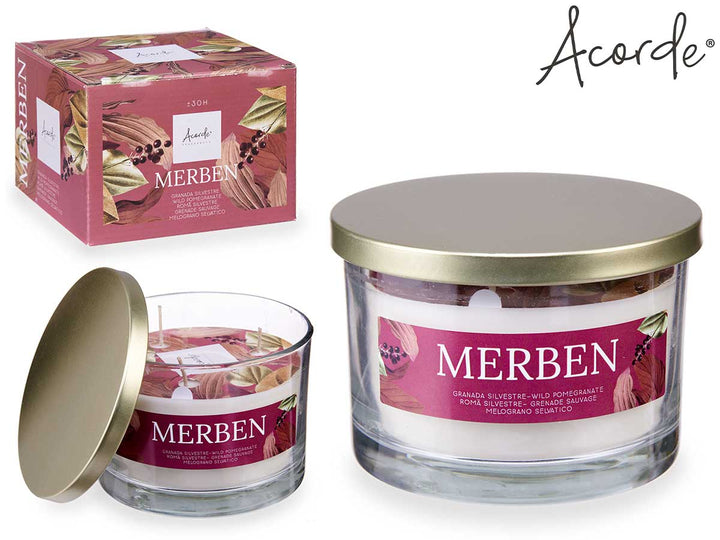 Acorde – Riesige Premium-Duftkerze im Glas mit Metalldeckel 12,5 x 9 cm