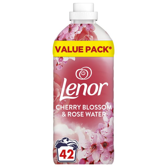 Lenor skyllemiddel 42 vask 1,386 liter - Kirsebærblomst & Rosenvand duft