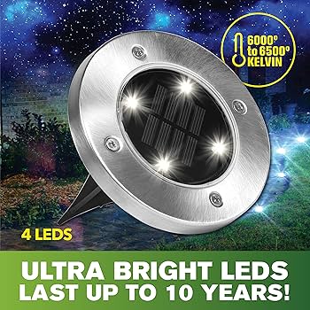Disk Lights Solcellelampe H. 13 cm