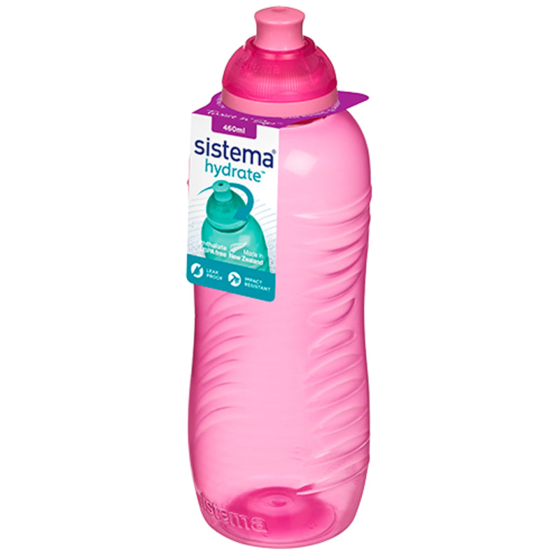 Sistema Hydrate twist n sip flaske pink & lilla 330ml