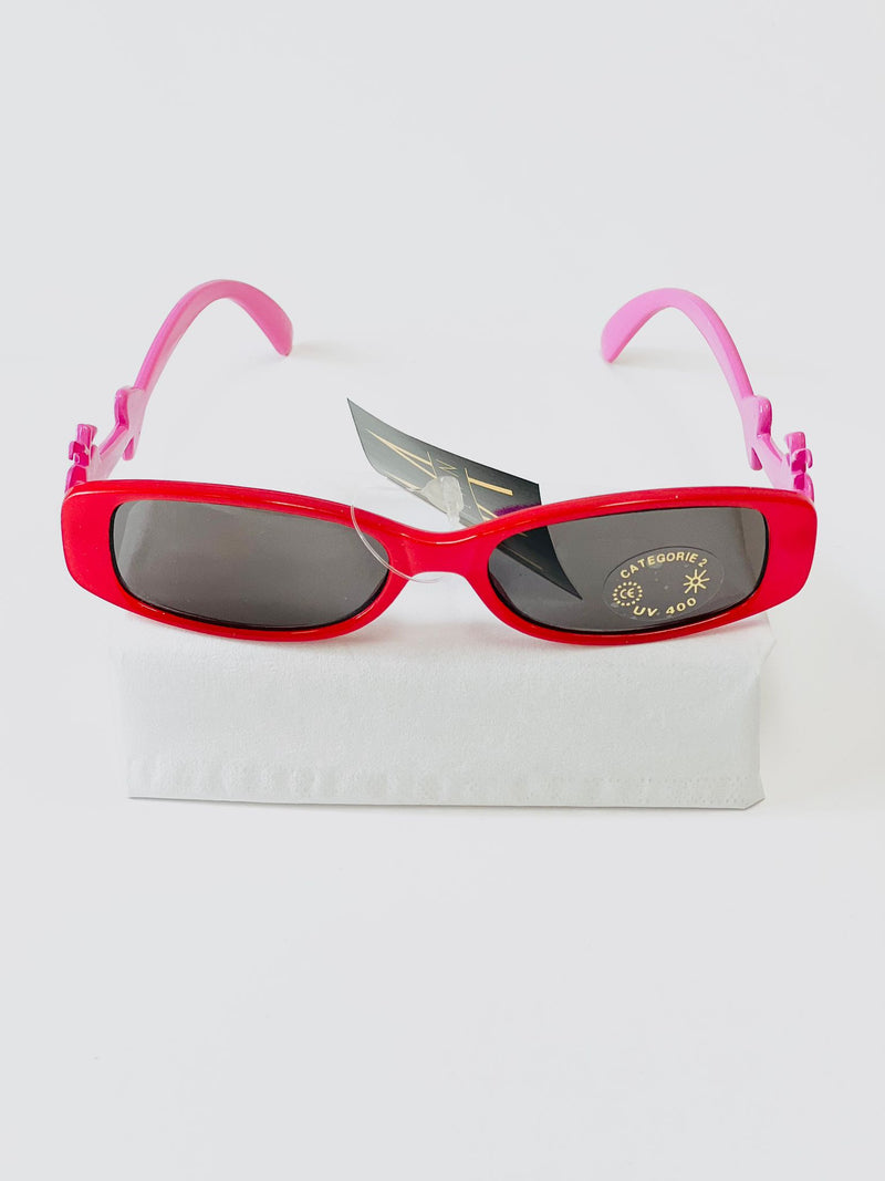 Kindersonnenbrille UV - Pink &amp; Rot mit Apfel