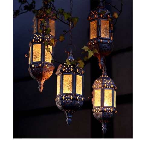 Ramadan-Laterne zum Aufhängen mit LED-Streifen 15 cm