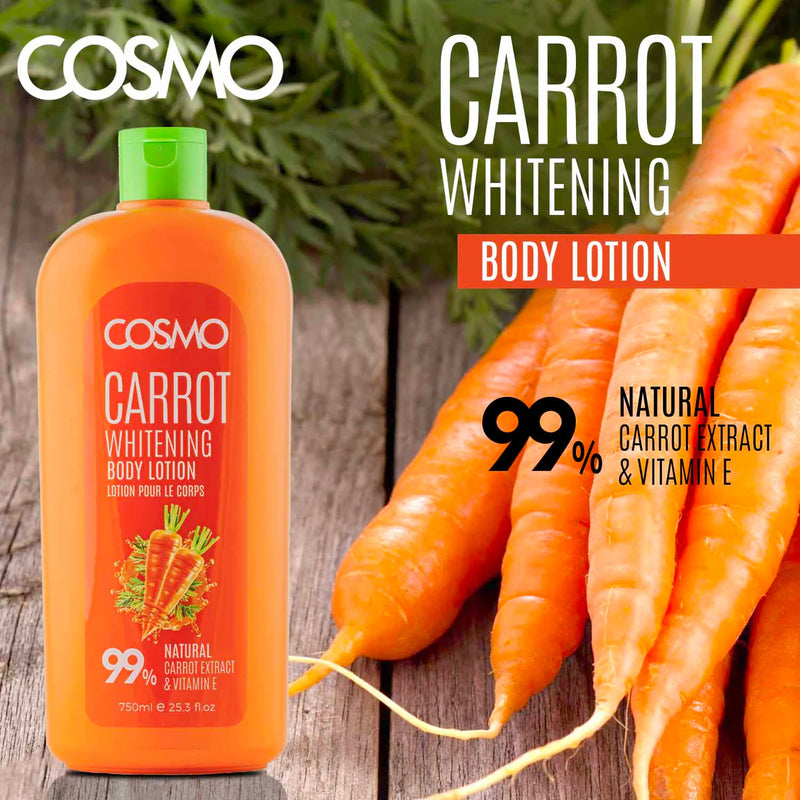 Cosmo 750ml Bodylotion Gulerod (whitening) , Fugtgivende creme