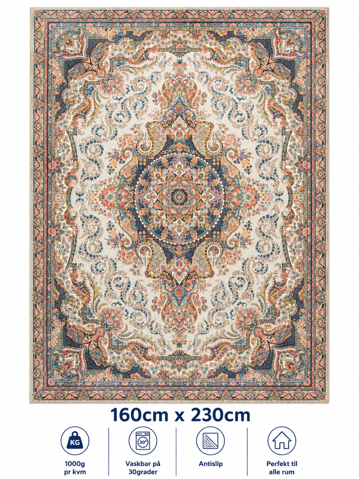Stilrent tæppe 160x230 cm, Royal Vintage Oriental
