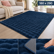 Velour Bubble Midnight Blue Tæppe 180x290 cm