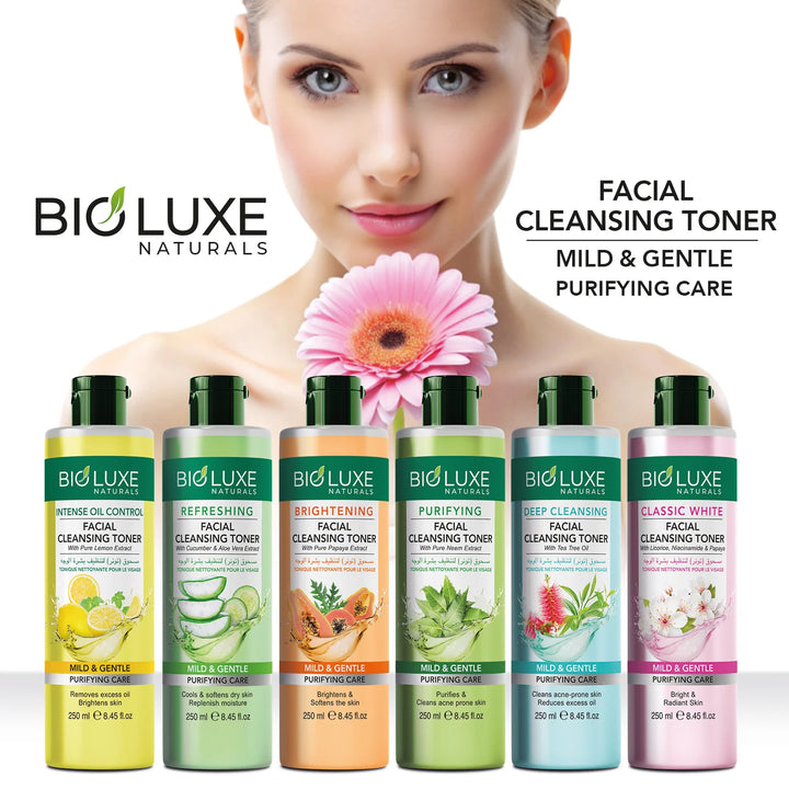 BioLuxe Ansigts renser Toner (250ml) – Mild & Skånsom Rensepleje