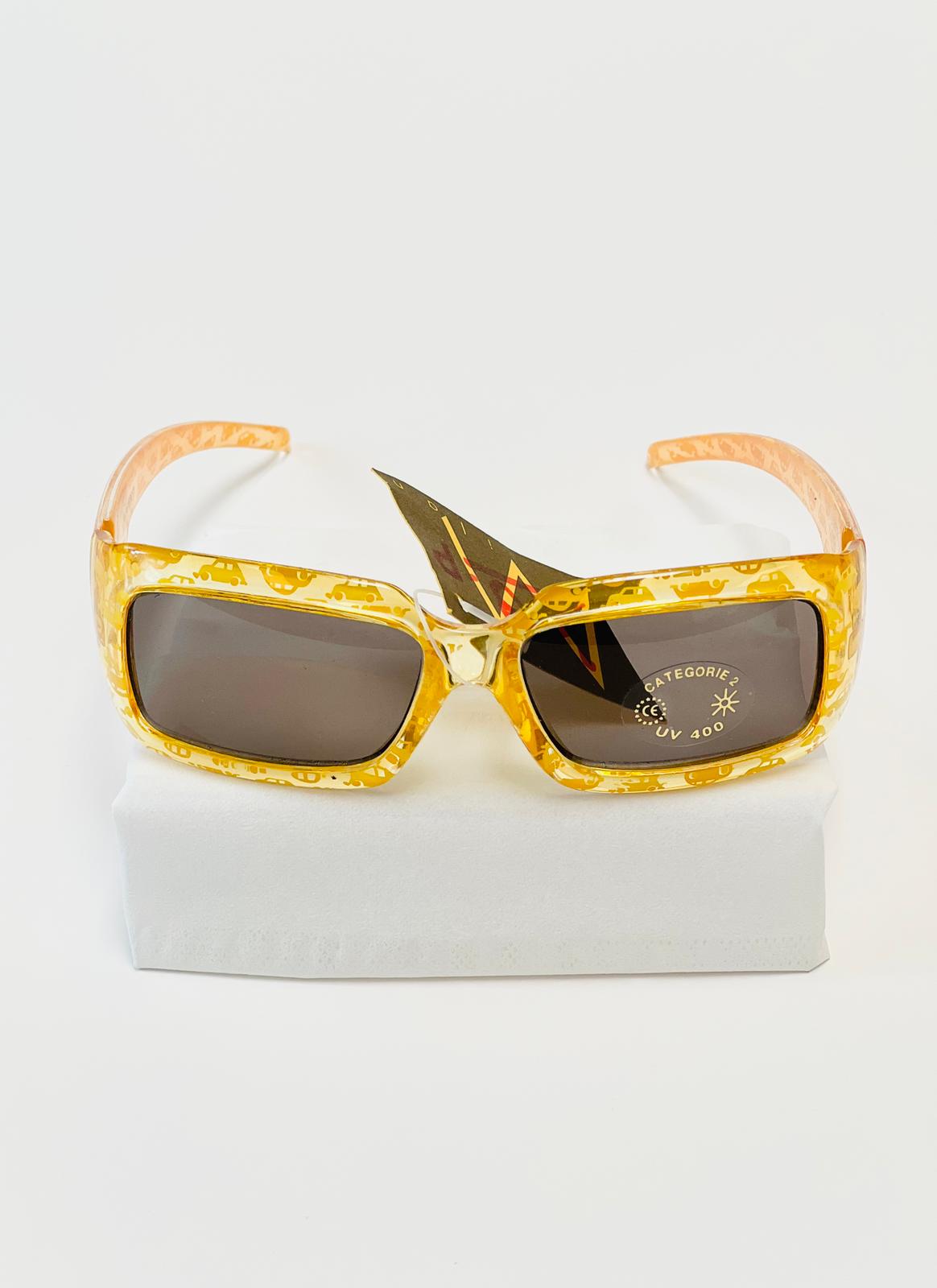 Kindersonnenbrille UV - Gelb mit Autos