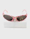 Kindersonnenbrille UV - Pink klar mit farbigen Tieren