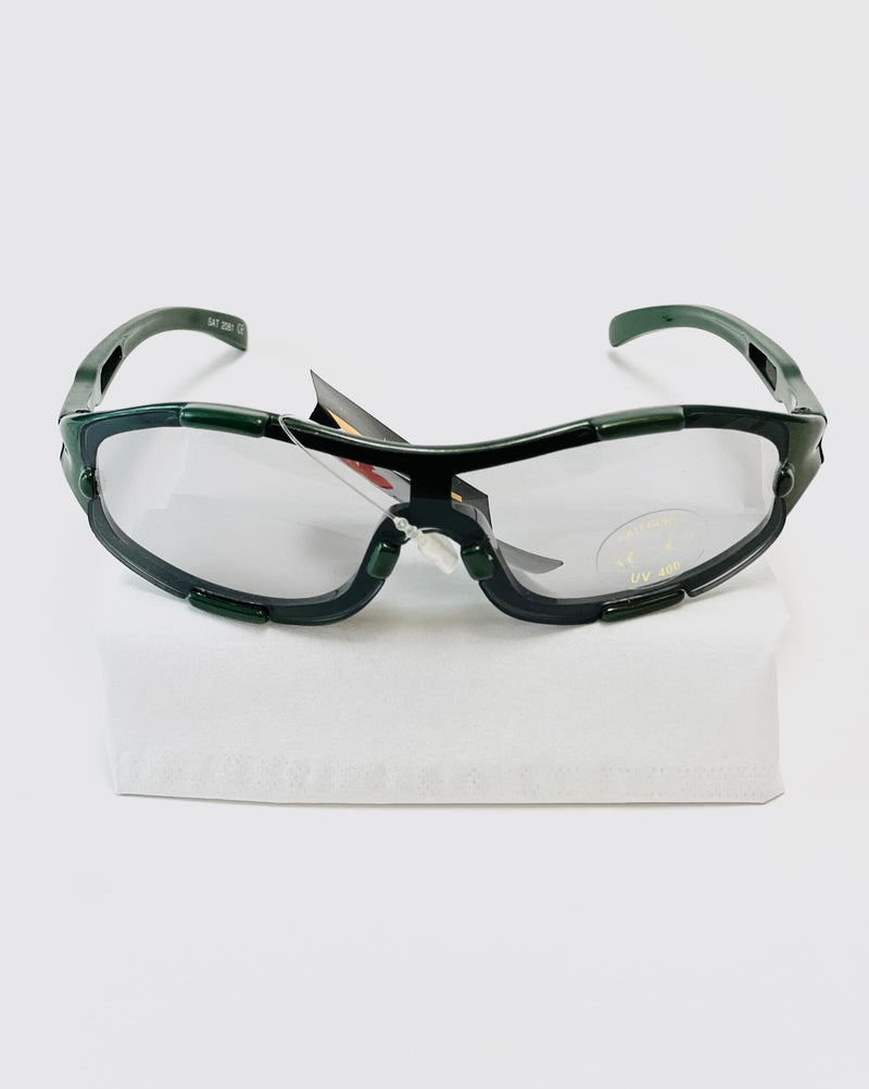 Kindersonnenbrille UV - Metallic-Farbe Olivgrün