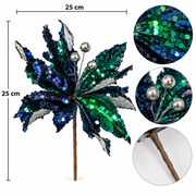 Kristall – Grün-Metallic-Farbe – Frühlingsblume mit Beeren