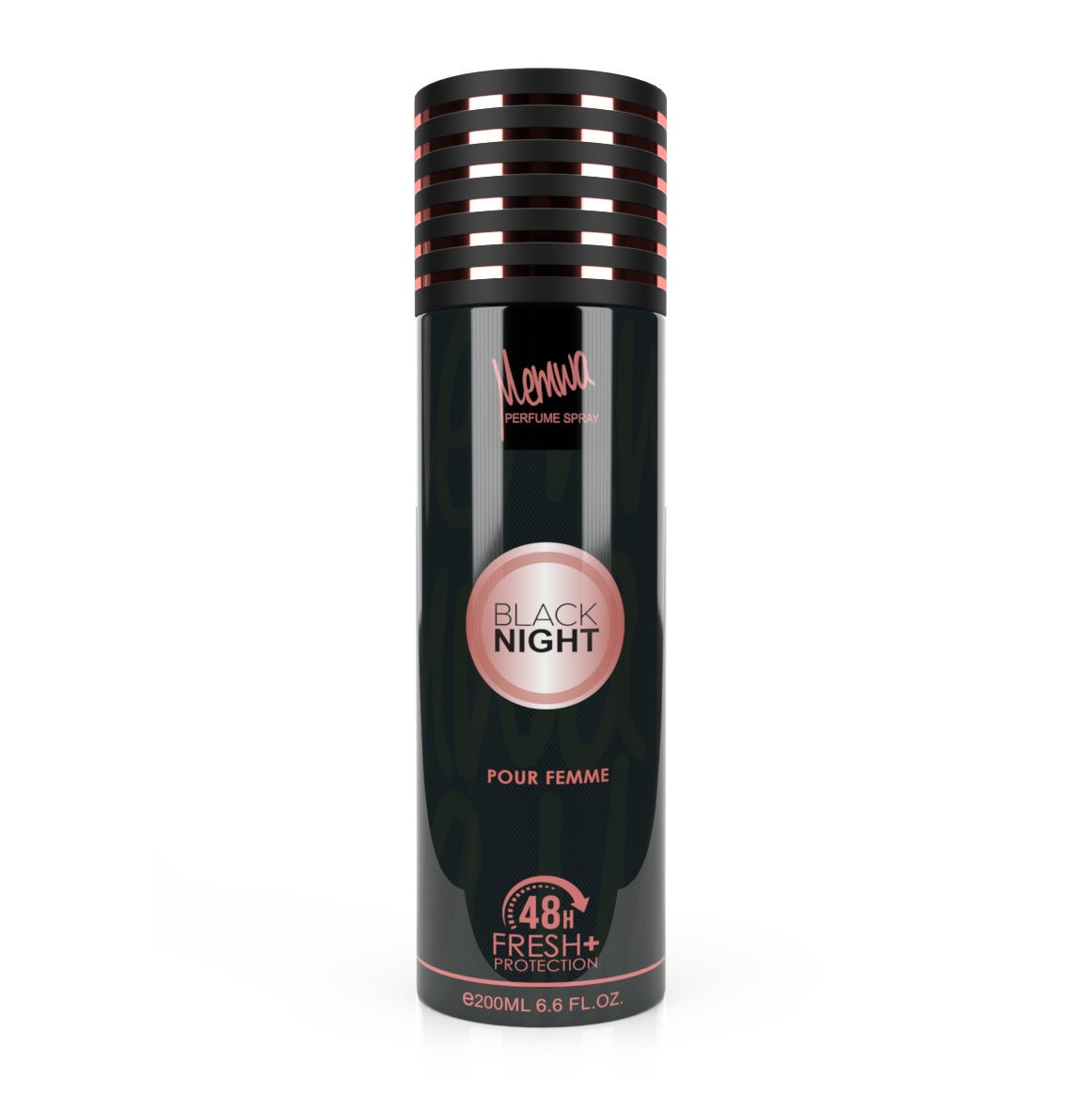 Deodorant / Parfume Spray 200ml 48h Memwa Black Night Pour Femme