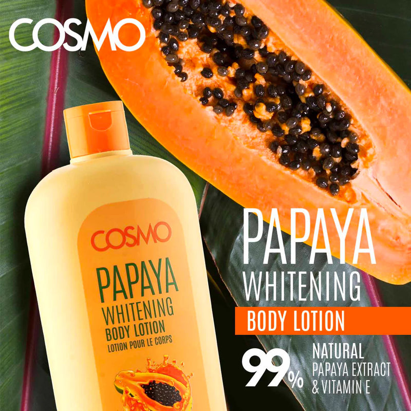 Cosmo 750ml Bodylotion Papaya (whitening) , Fugtgivende creme