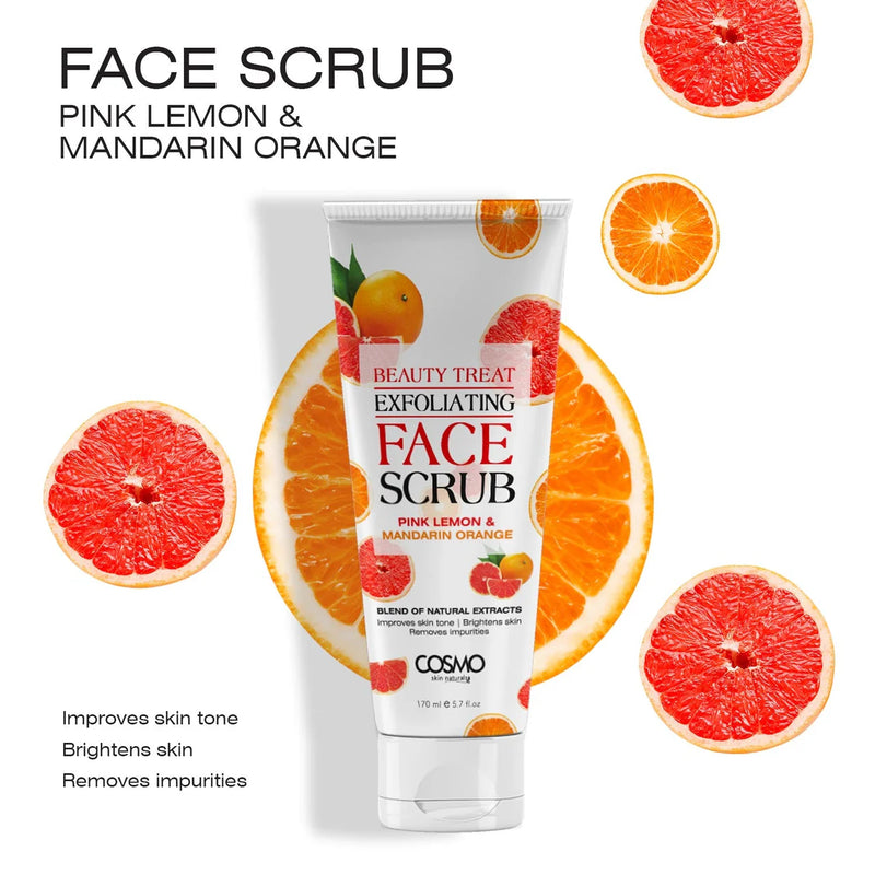 Cosmo Ansigtsscrub Pink Lemon & Mandarin 170ml