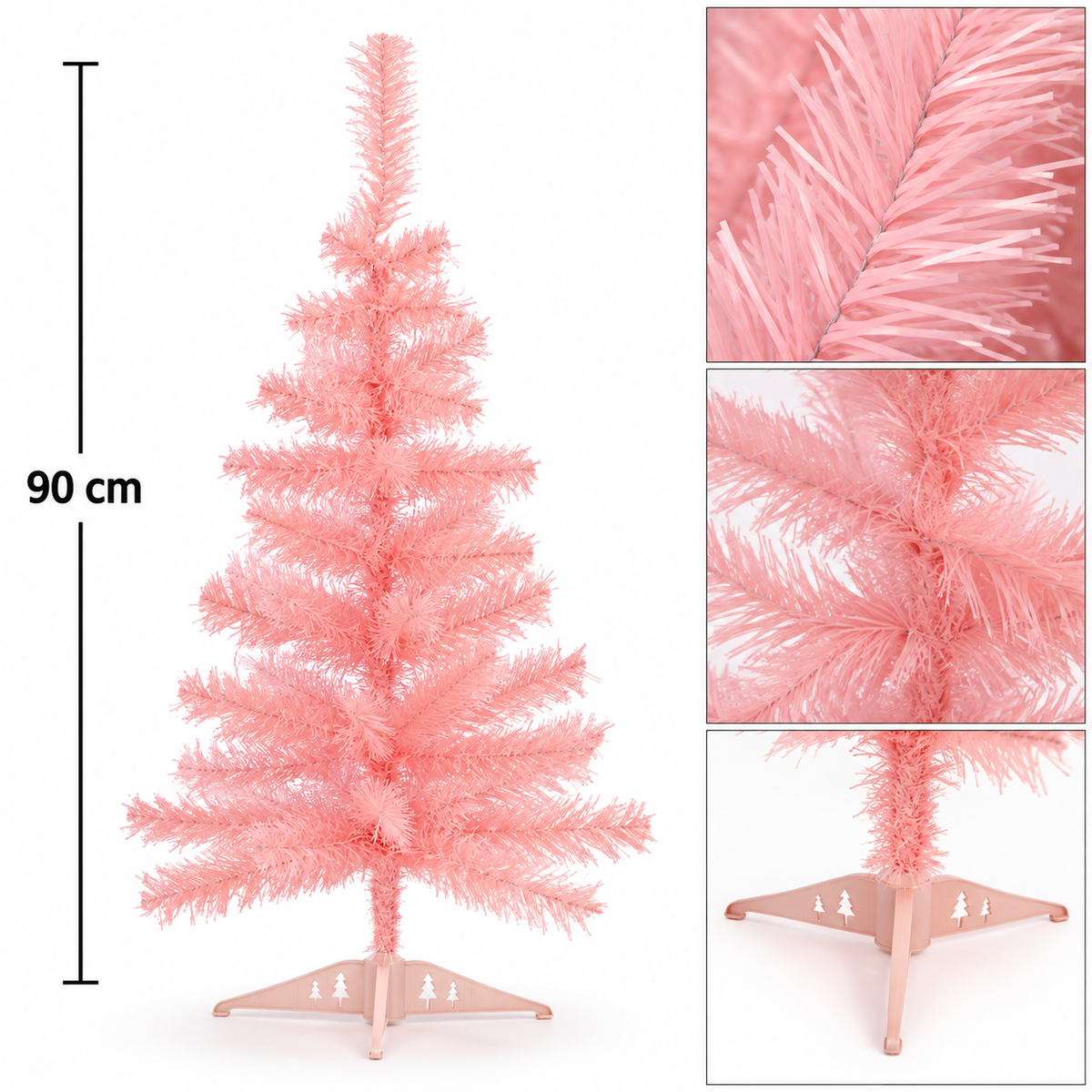 Krist - Künstlicher Weihnachtsbaumschmuck 90cm - Rosa