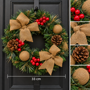Krist - Weihnachtskranz mit Kieferndetails 30 cm