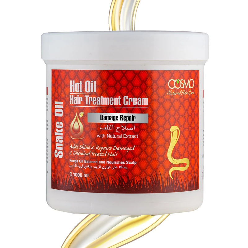 COSMO Snakeoil Varm Olie Hårkur Creme 600ml