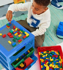 LEGO Opbevaringsreol med 3 skuffer - Blå