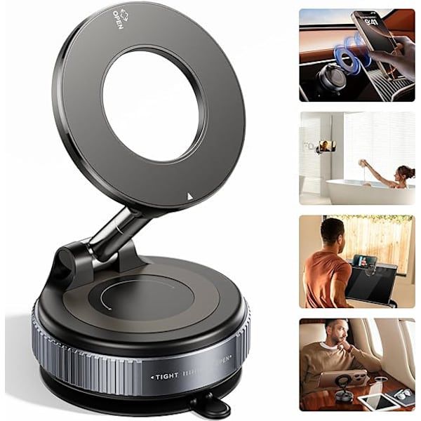 Premium 360° Magnetisk Bord- & Bilholder – Justerbar, Stabil & Ultra-Fleksibel