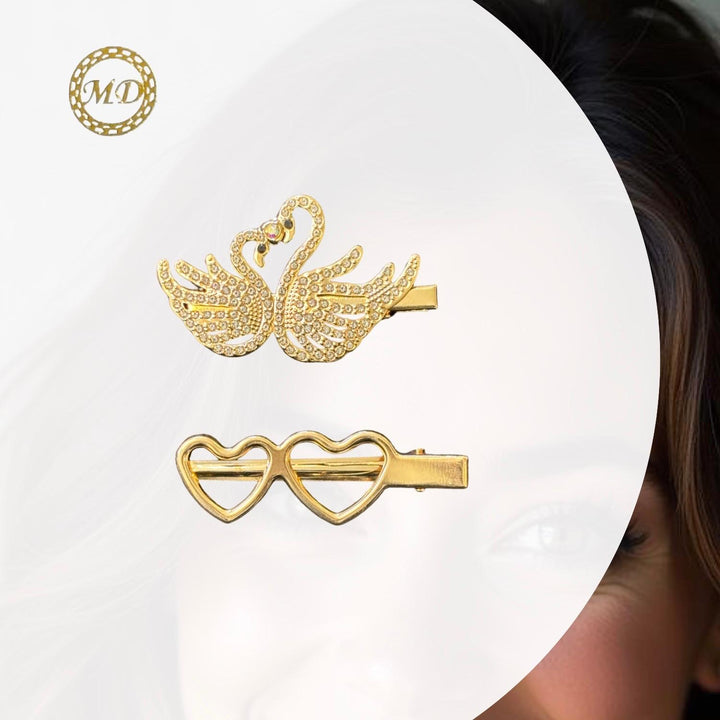 Elegante hårpynt 2 stk. med spænder/ el. Nåle